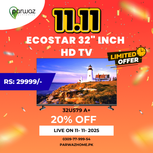 Ecostar 32U579 A+ 32" Inch Hd Frameless Tv