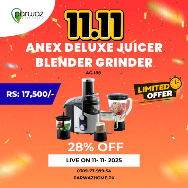 Anex AG-188 Deluxe Juicer Blender Grinder